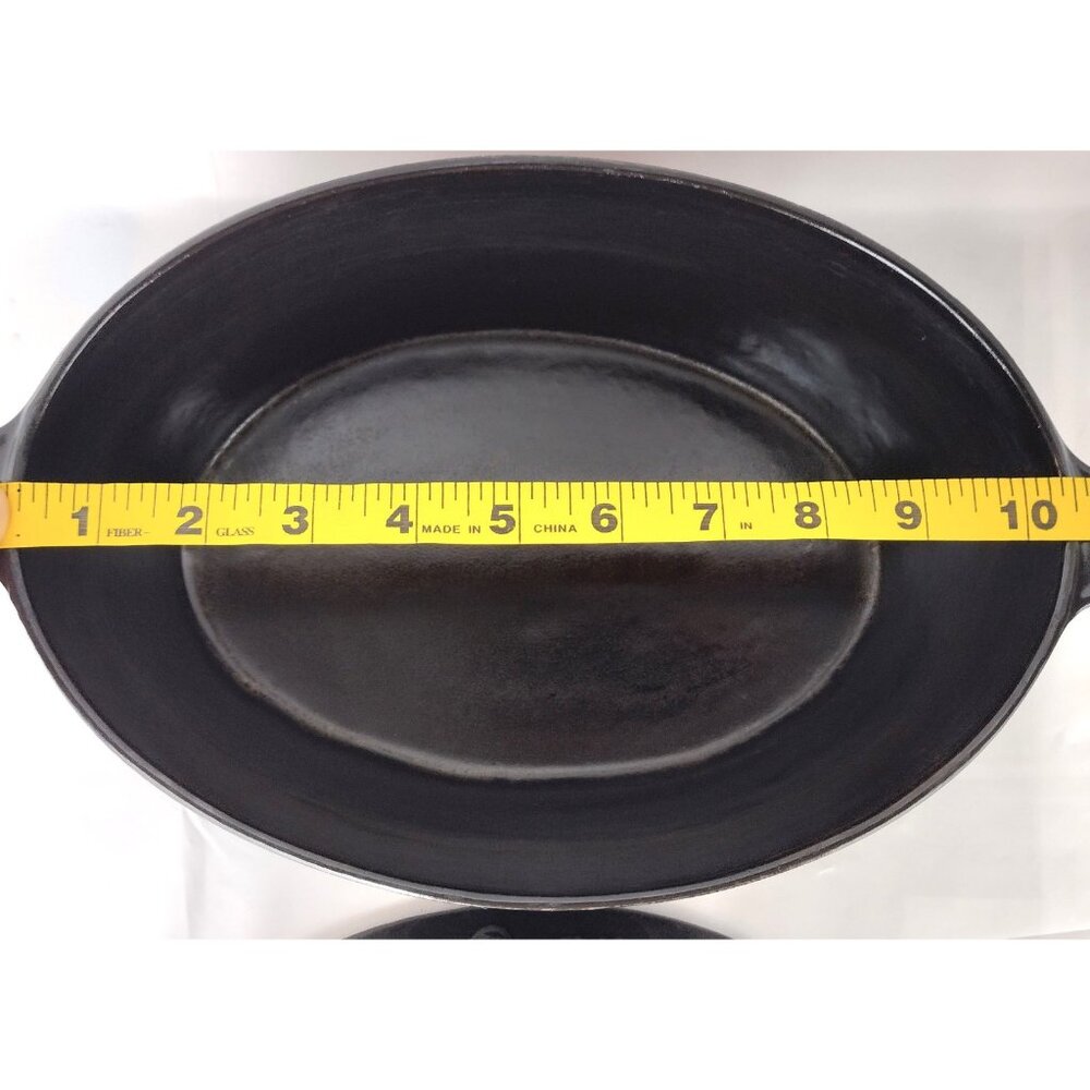 John Wright Vintage LL Bean Ornate Black Enameled Cast Iron Steamer Pine Needles - Picture 11 of 13